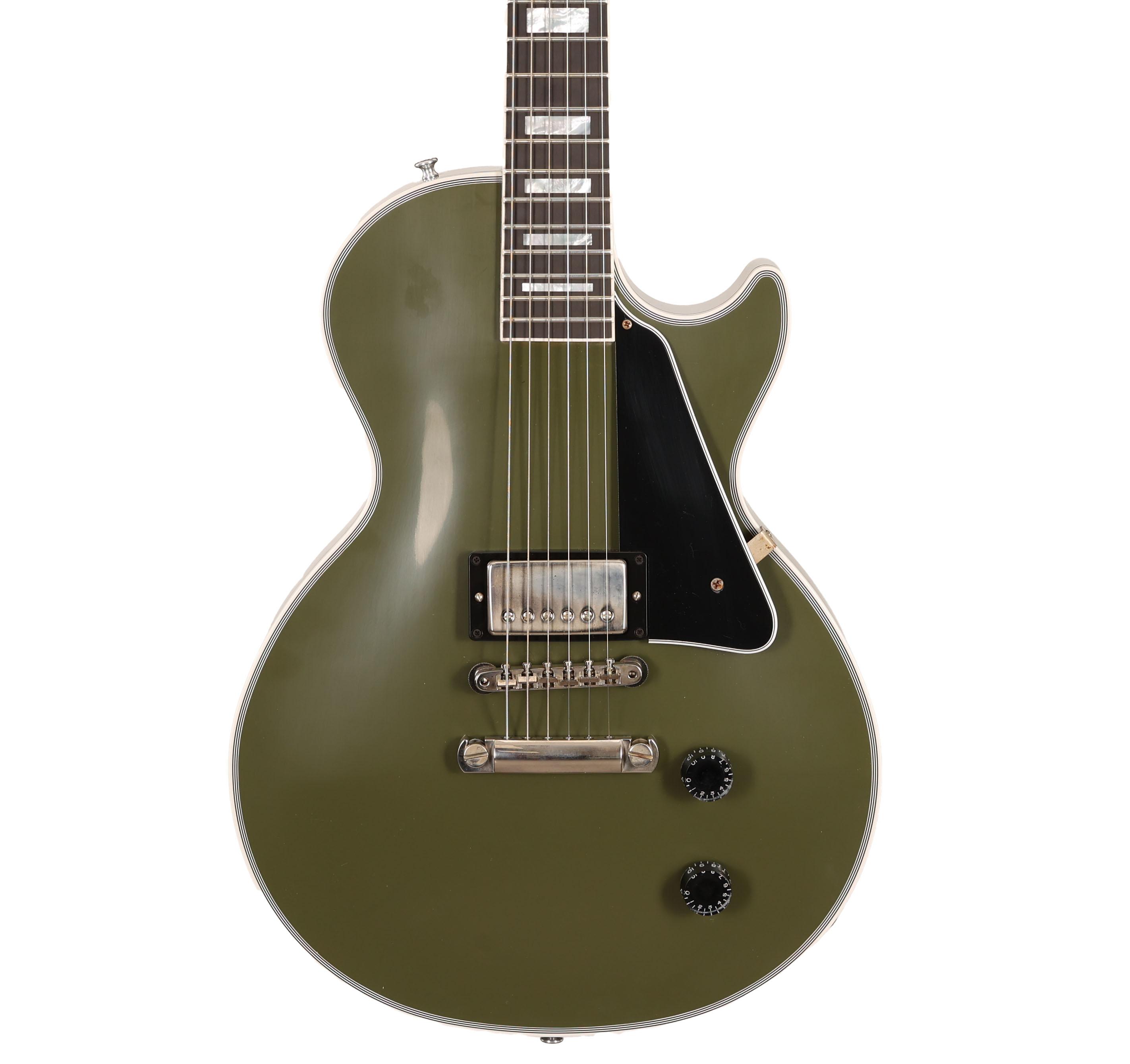 Gibson Custom Shop Les Paul Custom VOS in Olive Drab - Andertons